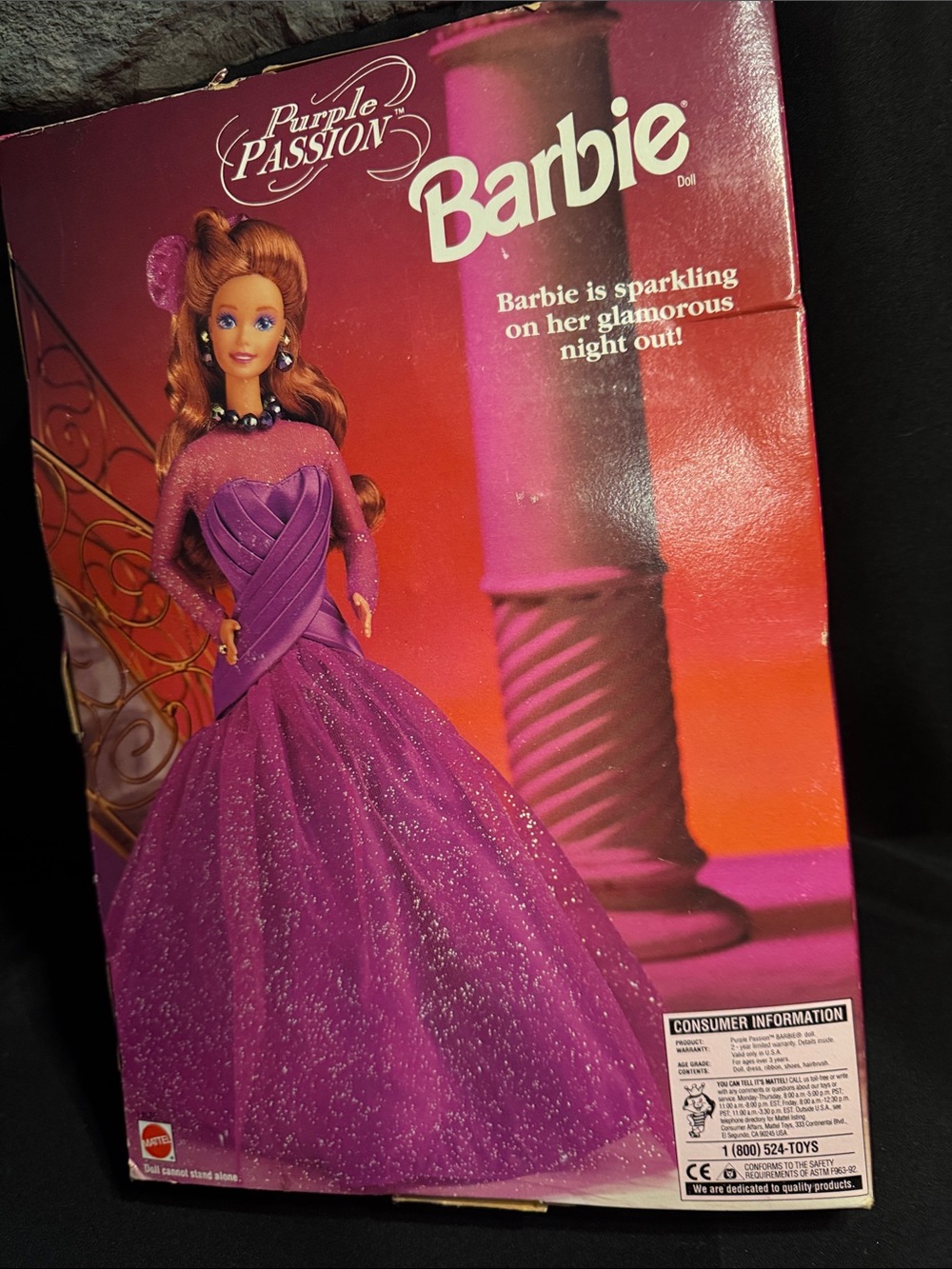 Vintage 1995 Barbie Mattel Purple Passion Special Edition NRFB - Picture 6 of 6
